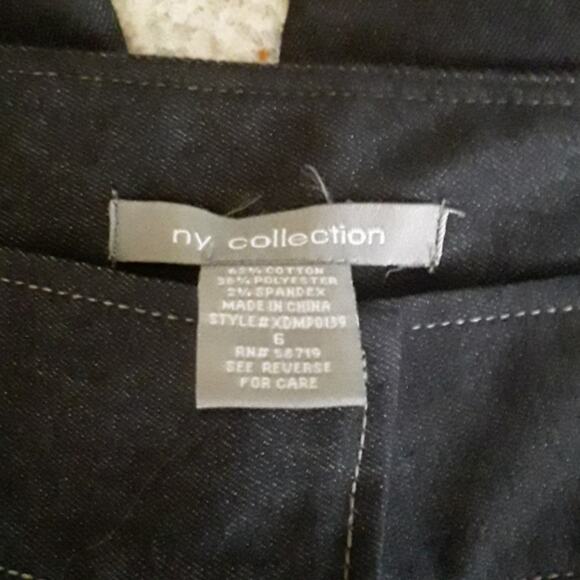 NWT Sz 6 NY Collection Stretchy Cotton Denim Jeans - Picture 4 of 4